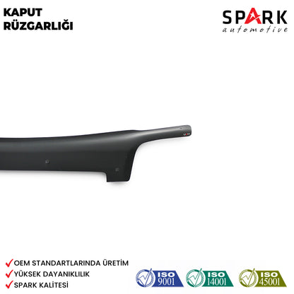 Ford Connect 2008-2013 Yıl Aralığı Uyumlu Kaput Rüzgarlığı 3mm