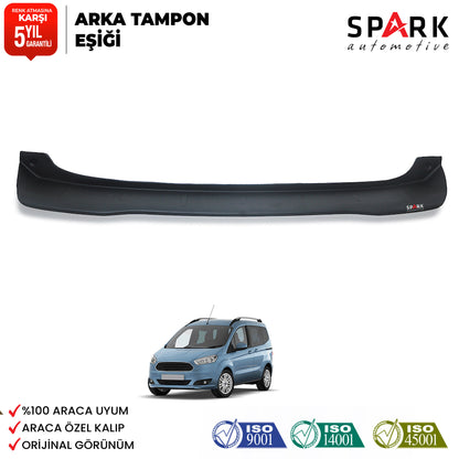 Ford Courier 2018-2023 Yıl Aralığı Uyumlu Arka Tampon Eşiği Mat