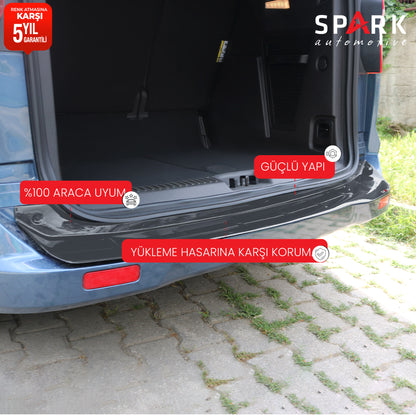 Ford Courier 2018-2023 Yıl Aralığı Uyumlu Arka Tampon Eşiği Mat