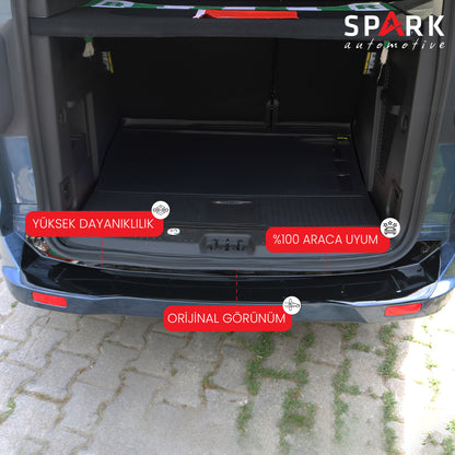 Ford Courier 2018-2023 Yıl Aralığı Uyumlu Arka Tampon Eşiği Parlak