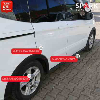 Ford Courier 2014-2018 Yıl Aralığı Uyumlu Çamurluk Dodik 8 Parça
