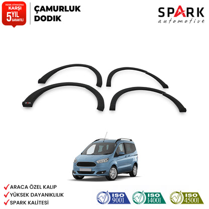 Ford Courier 2014-2018 Yıl Aralığı Uyumlu Çamurluk Dodik 8 Parça