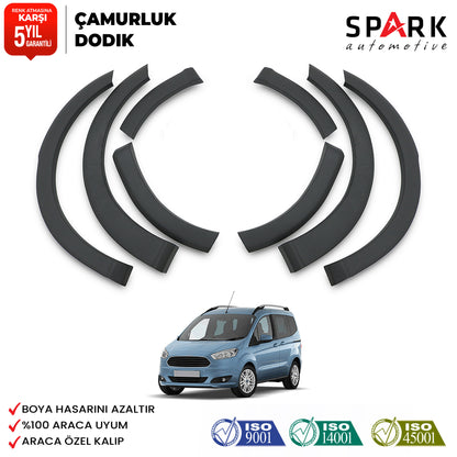 Ford Courier 2014-2018 Yıl Aralığı Uyumlu Çamurluk Dodik 8 Parça
