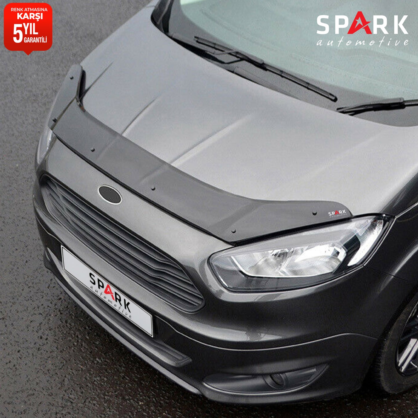 Ford Courier 2018-2023 Yıl Aralığı Uyumlu Kaput Rüzgarlığı 3mm