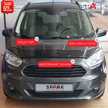 Ford Courier 2018-2023 Yıl Aralığı Uyumlu Kaput Rüzgarlığı 3mm
