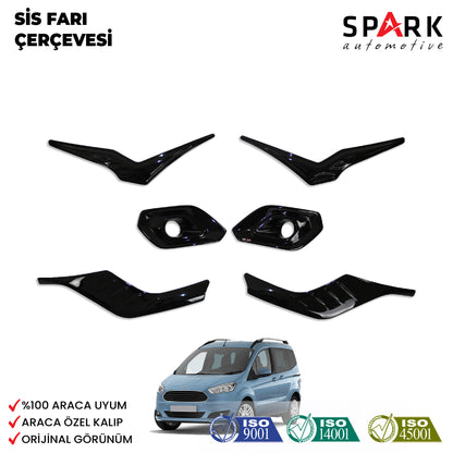 Ford Courier 2018-2023 Yıl Aralığı Uyumlu Sis Farı Çerçevesi 2 Parça