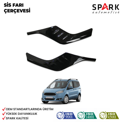 Ford Courier 2018-2023 Yıl Aralığı Uyumlu Sis Farı Çerçevesi 2 Parça