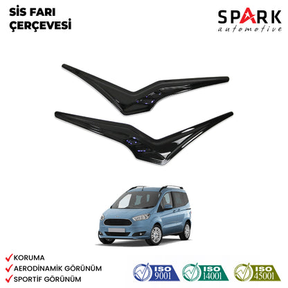 Ford Courier 2018-2023 Yıl Aralığı Uyumlu Sis Farı Çerçevesi 2 Parça