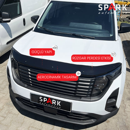 Ford Courier 2023- Yılı ve Sonrası Uyumlu Kaput Rüzgarlığı 3mm