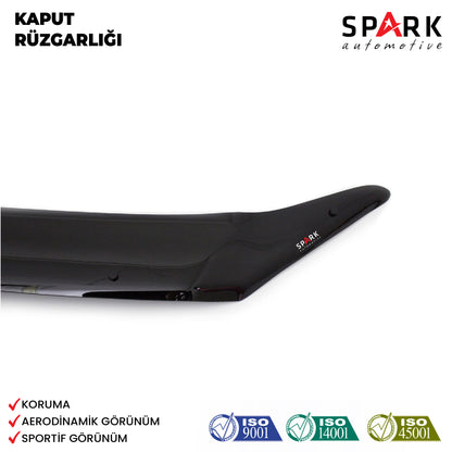 Ford Custom 2012-2017 Yıl Aralığı Uyumlu Kaput Rüzgarlığı 3mm