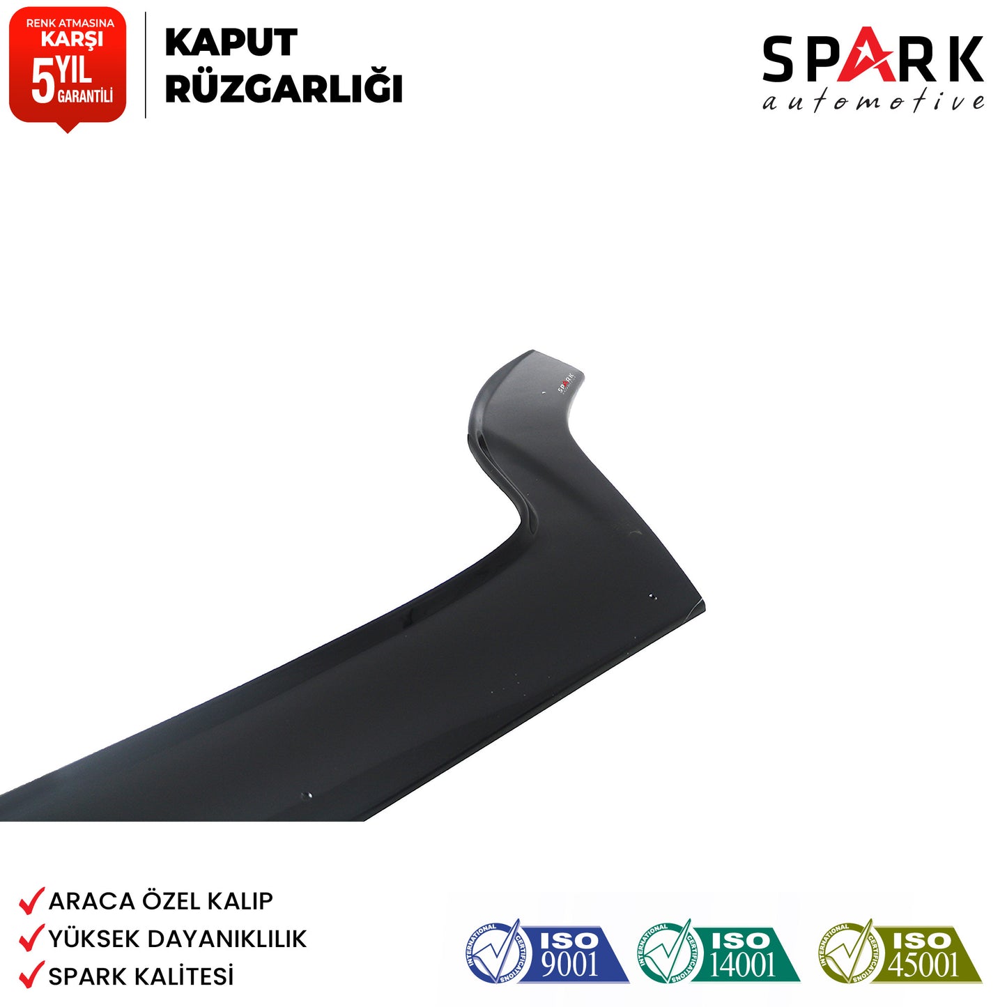 Ford Fiesta 2002-2008 Yıl Aralığı Uyumlu Kaput Rüzgarlığı 3mm