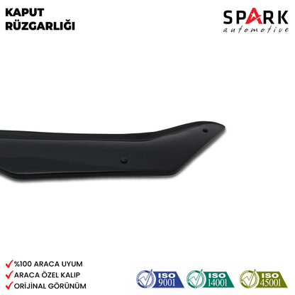 Ford Fiesta 2008-2013 Yıl Aralığı Uyumlu Kaput Rüzgarlığı 3mm