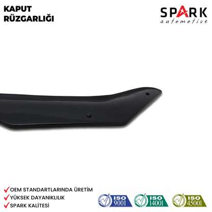 Ford Fiesta 2008-2013 Yıl Aralığı Uyumlu Kaput Rüzgarlığı 3mm