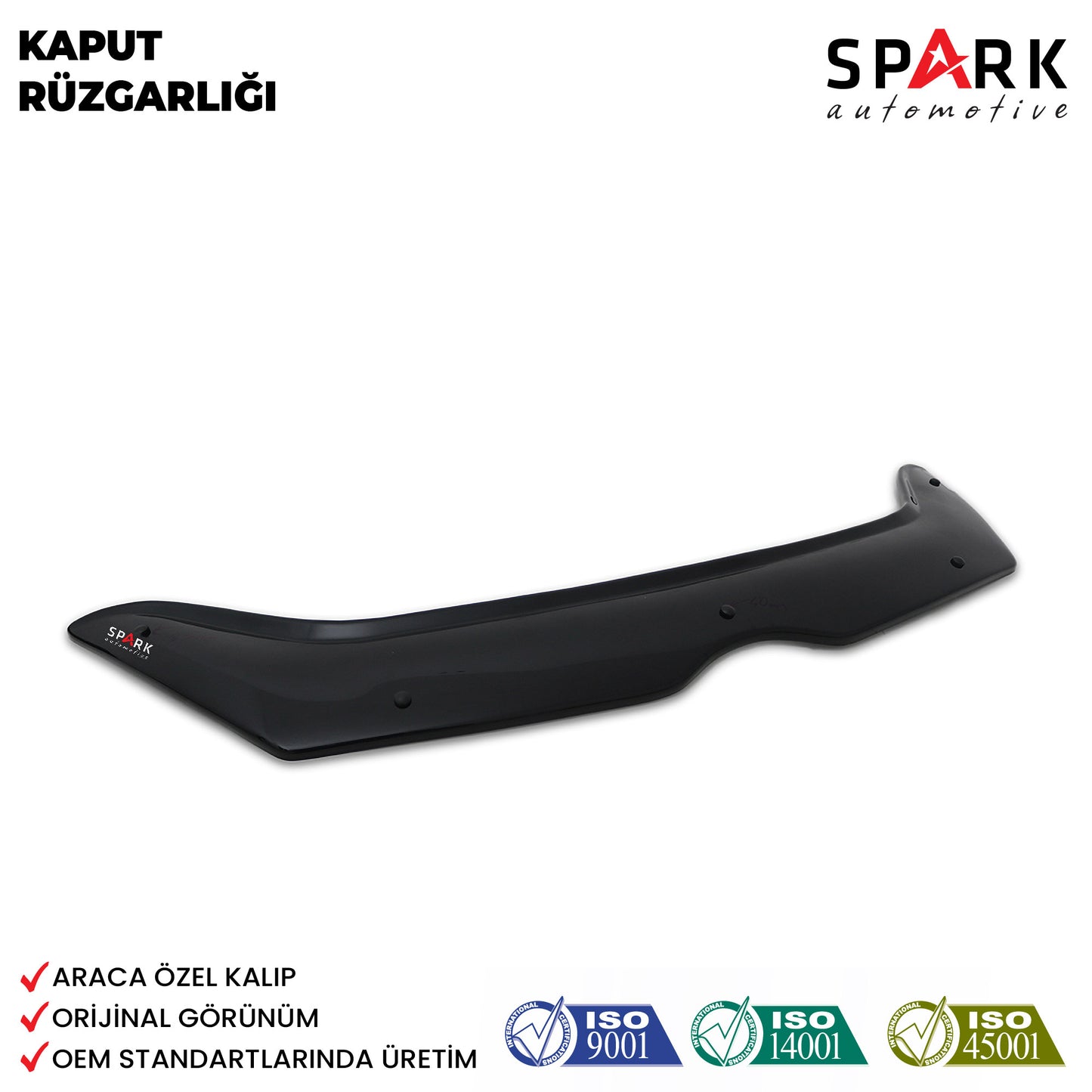 Ford Fiesta 2008-2013 Yıl Aralığı Uyumlu Kaput Rüzgarlığı 3mm