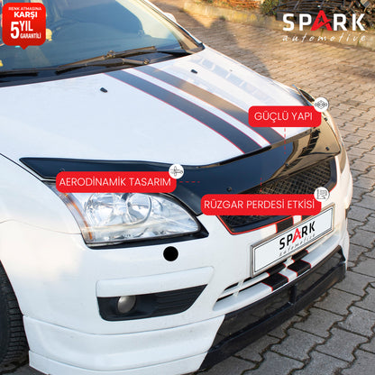 Ford Focus 2005-2008 Yıl Aralığı Uyumlu Kaput Rüzgarlığı 3mm