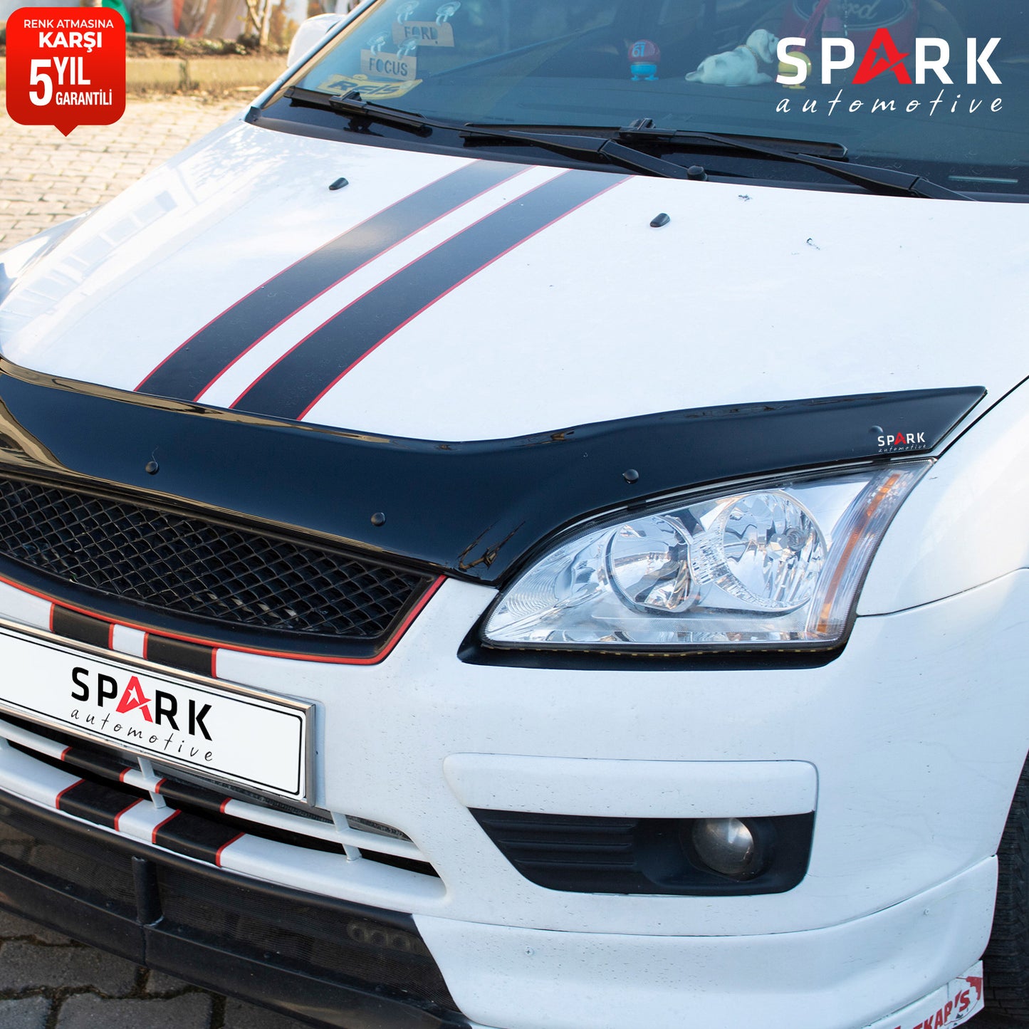 Ford Focus 2005-2008 Yıl Aralığı Uyumlu Kaput Rüzgarlığı 3mm