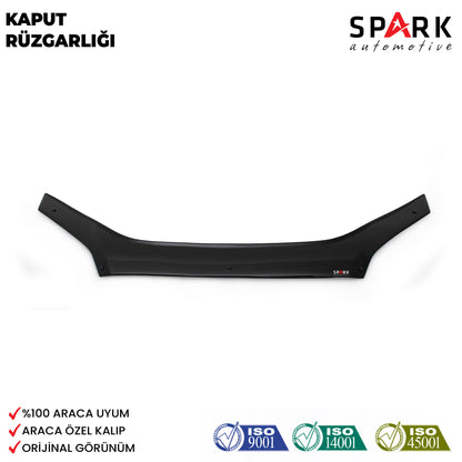 Ford Focus 2005-2008 Yıl Aralığı Uyumlu Kaput Rüzgarlığı 4mm