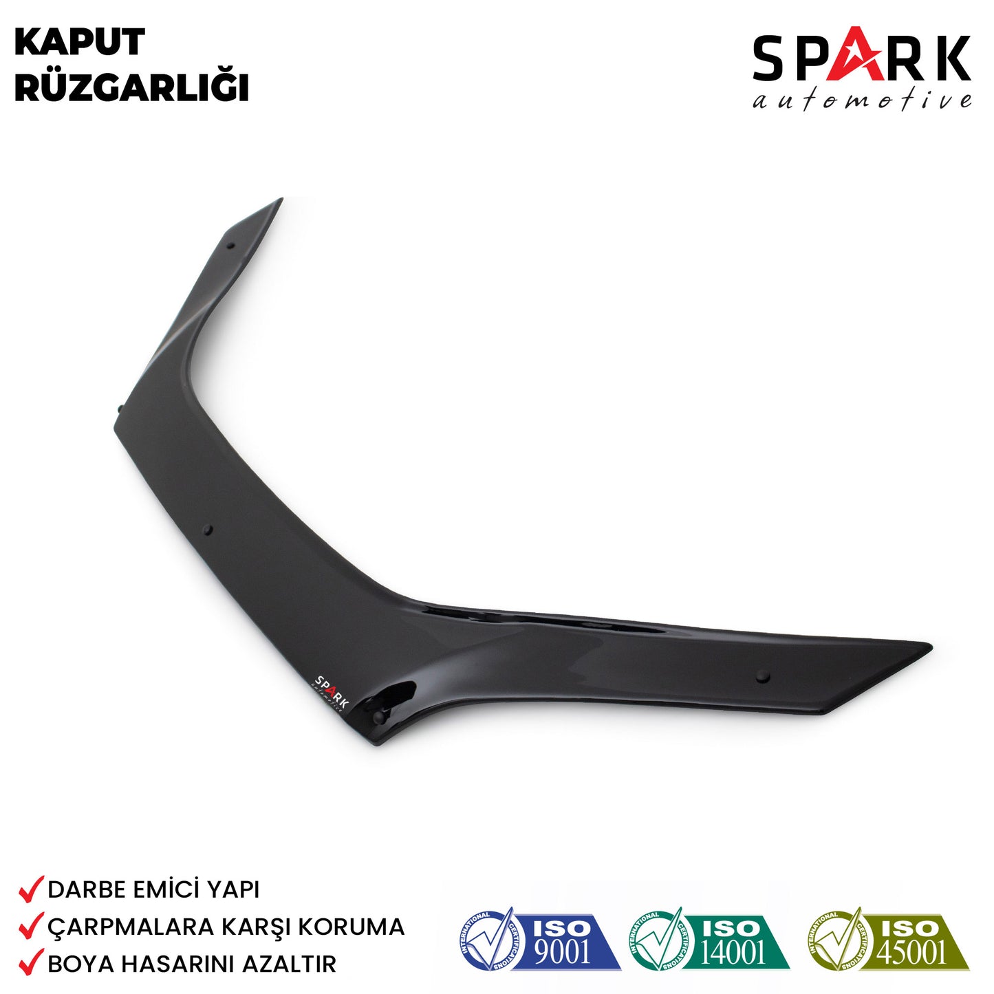 Ford Focus 2005-2008 Yıl Aralığı Uyumlu Kaput Rüzgarlığı 4mm