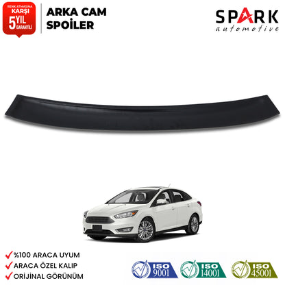 Ford Focus 2011-2018 Yıl Aralığı Uyumlu Arka Cam Spoyler