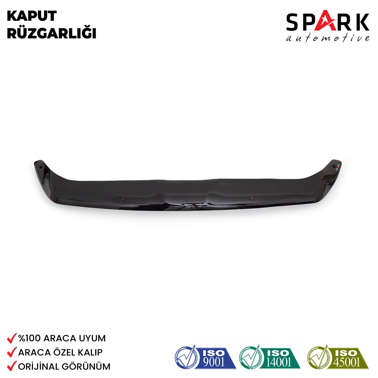 Ford Kuga 2013-2016 Yıl Aralığı Uyumlu Kaput Rüzgarlığı 3mm