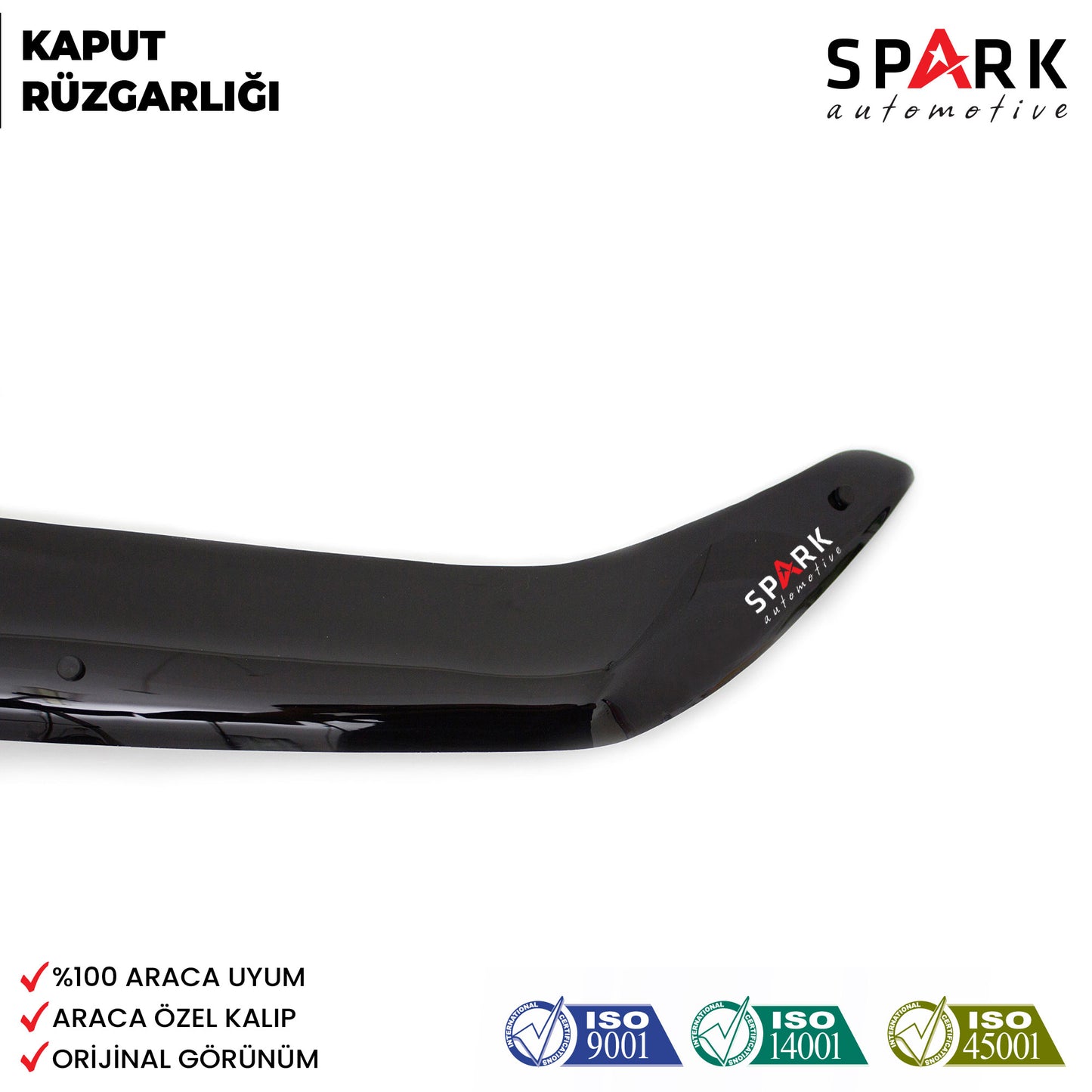 Ford Kuga 2013-2016 Yıl Aralığı Uyumlu Kaput Rüzgarlığı 4mm