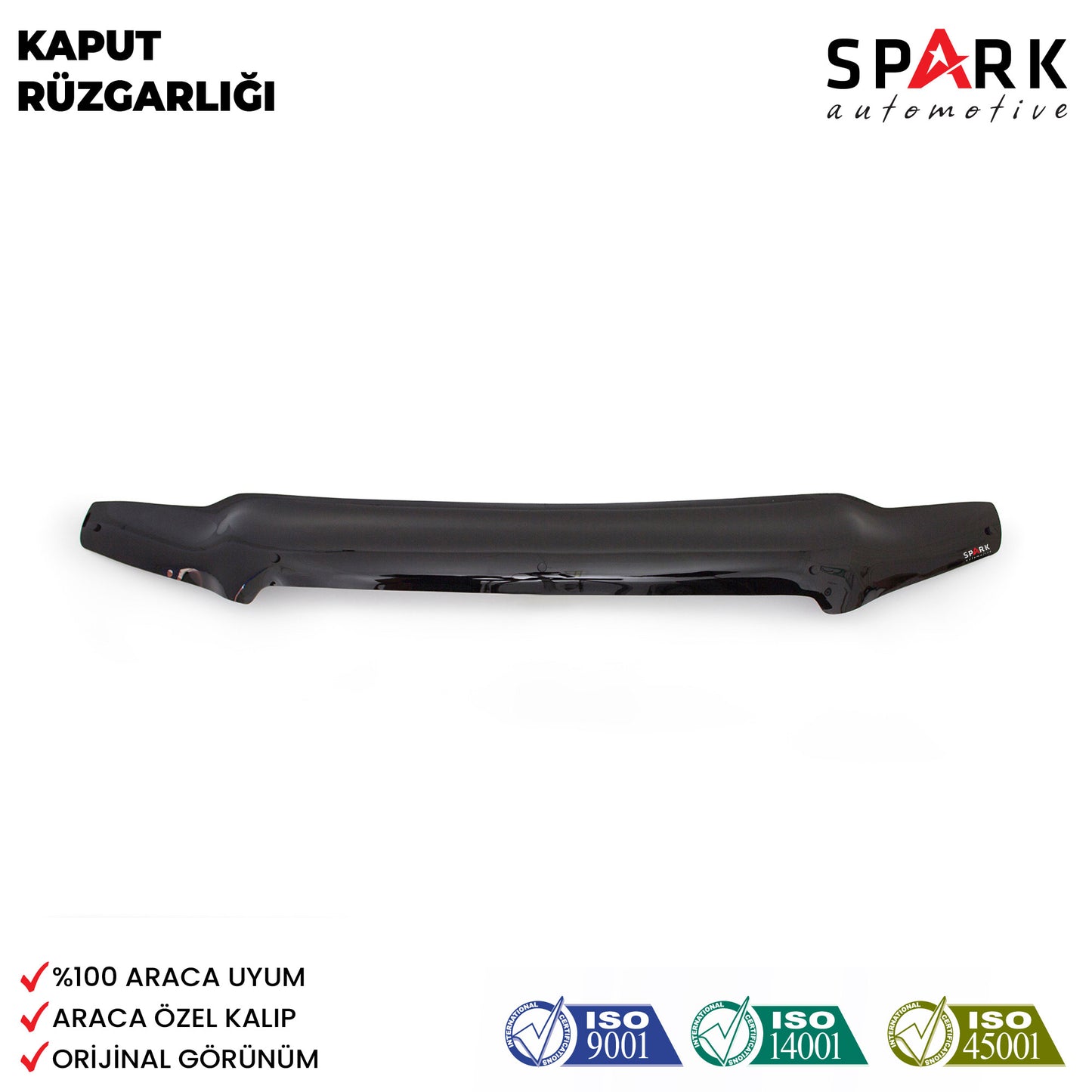 Ford Ranger 2007-2009 Yıl Aralığı Uyumlu Kaput Rüzgarlığı 3mm
