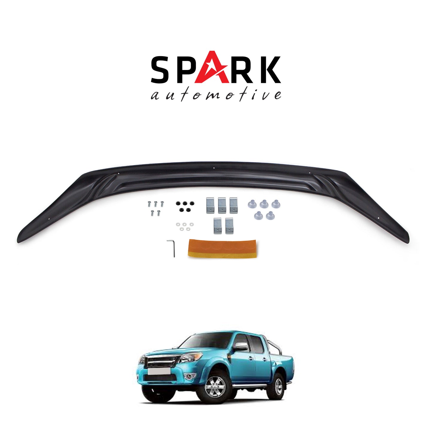 Ford Ranger 2009-2011 Yıl Aralığı Uyumlu Kaput Rüzgarlığı 3mm