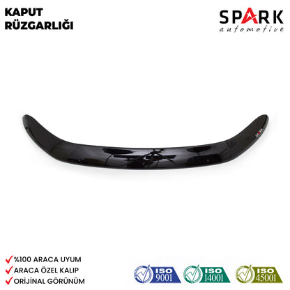 Ford Ranger 2011- 2015 Yıl Aralığı Uyumlu Kaput Rüzgarlığı 3mm