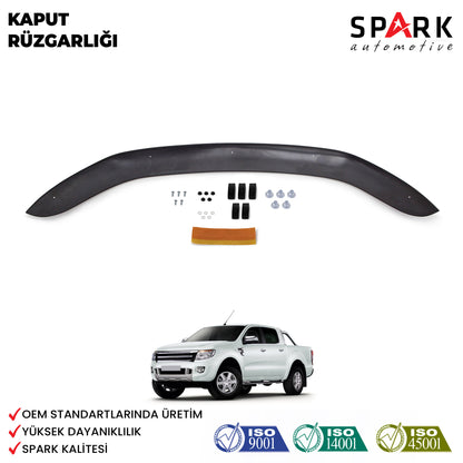 Ford Ranger 2011- 2015 Yıl Aralığı Uyumlu Kaput Rüzgarlığı 4mm