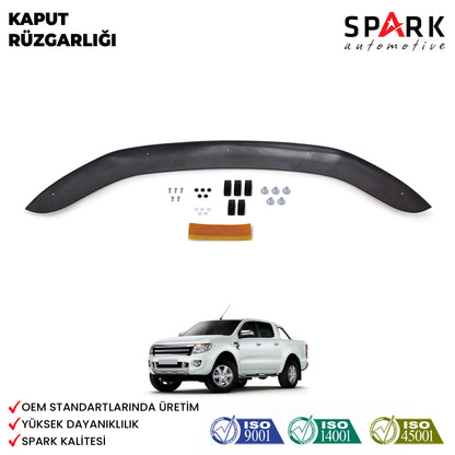 Ford Ranger 2011- 2015 Yıl Aralığı Uyumlu Kaput Rüzgarlığı 3mm