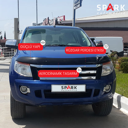 Ford Ranger 2011- 2015 Yıl Aralığı Uyumlu Kaput Rüzgarlığı 4mm