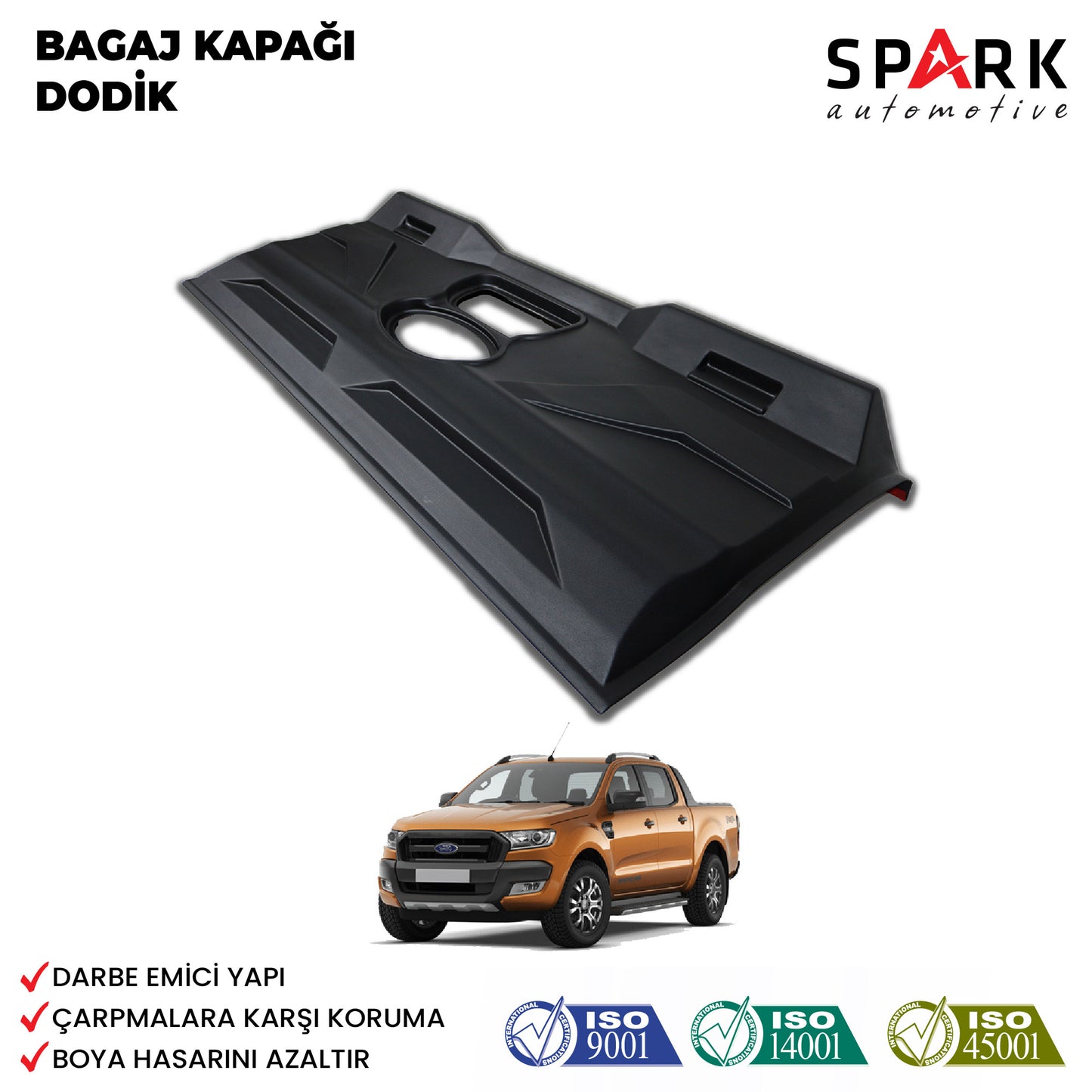 Ford Ranger 2019- 2023 Yıl Aralığı Uyumlu Bagaj Kapağı Dodik