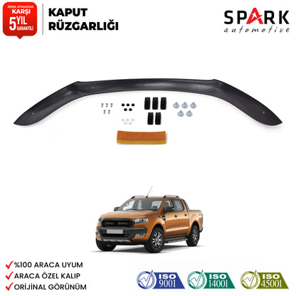 Ford Ranger 2015-2019 Yıl Aralığı Uyumlu Kaput Rüzgarlığı 3mm