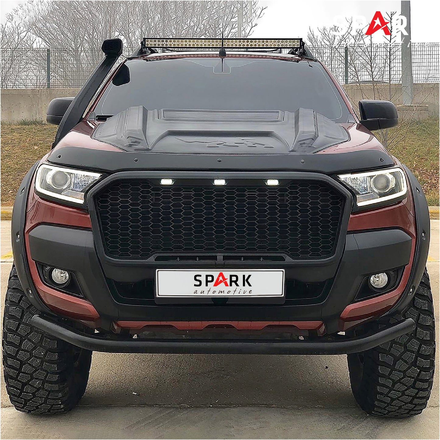 Ford Ranger 2015-2019 Yıl Aralığı Uyumlu Kaput Rüzgarlığı 4mm