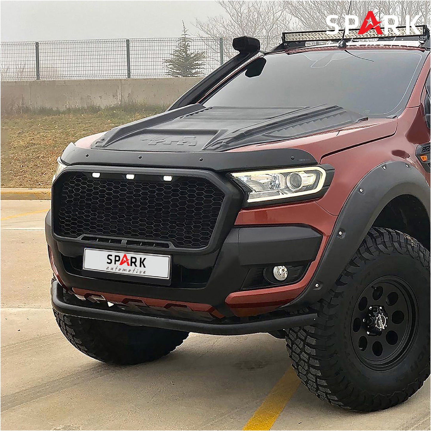 Ford Ranger 2015-2019 Yıl Aralığı Uyumlu Kaput Rüzgarlığı 4mm