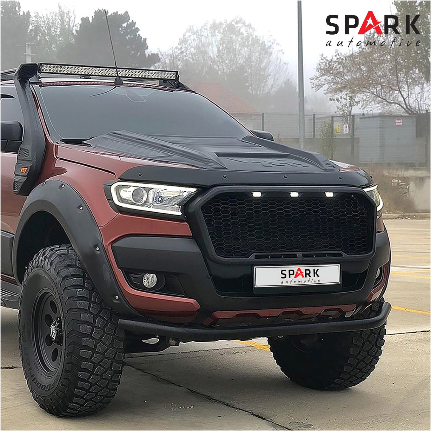 Ford Ranger 2015-2019 Yıl Aralığı Uyumlu Kaput Rüzgarlığı 4mm
