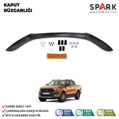 Ford Ranger 2015-2019 Yıl Aralığı Uyumlu Kaput Rüzgarlığı 4mm