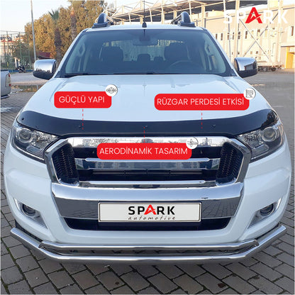 Ford Ranger 2015-2019 Yıl Aralığı Uyumlu Kaput Rüzgarlığı 4mm