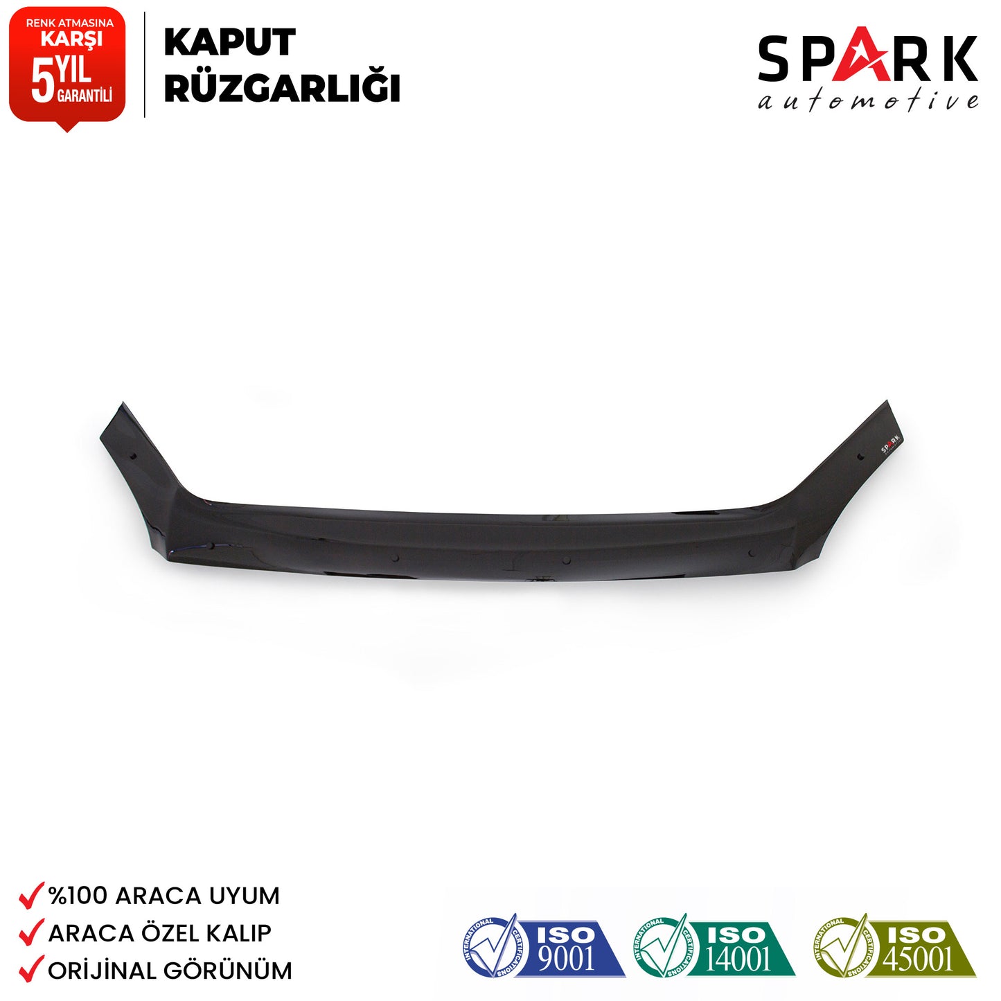 Ford Transit 2006-2013 Yıl Aralığı Uyumlu Ön Kaput Rüzgarlığı 4mm