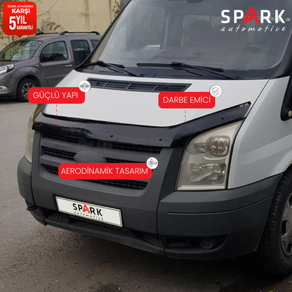Ford Transit 2006-2013 Yıl Aralığı Uyumlu Ön Kaput Rüzgarlığı 4mm