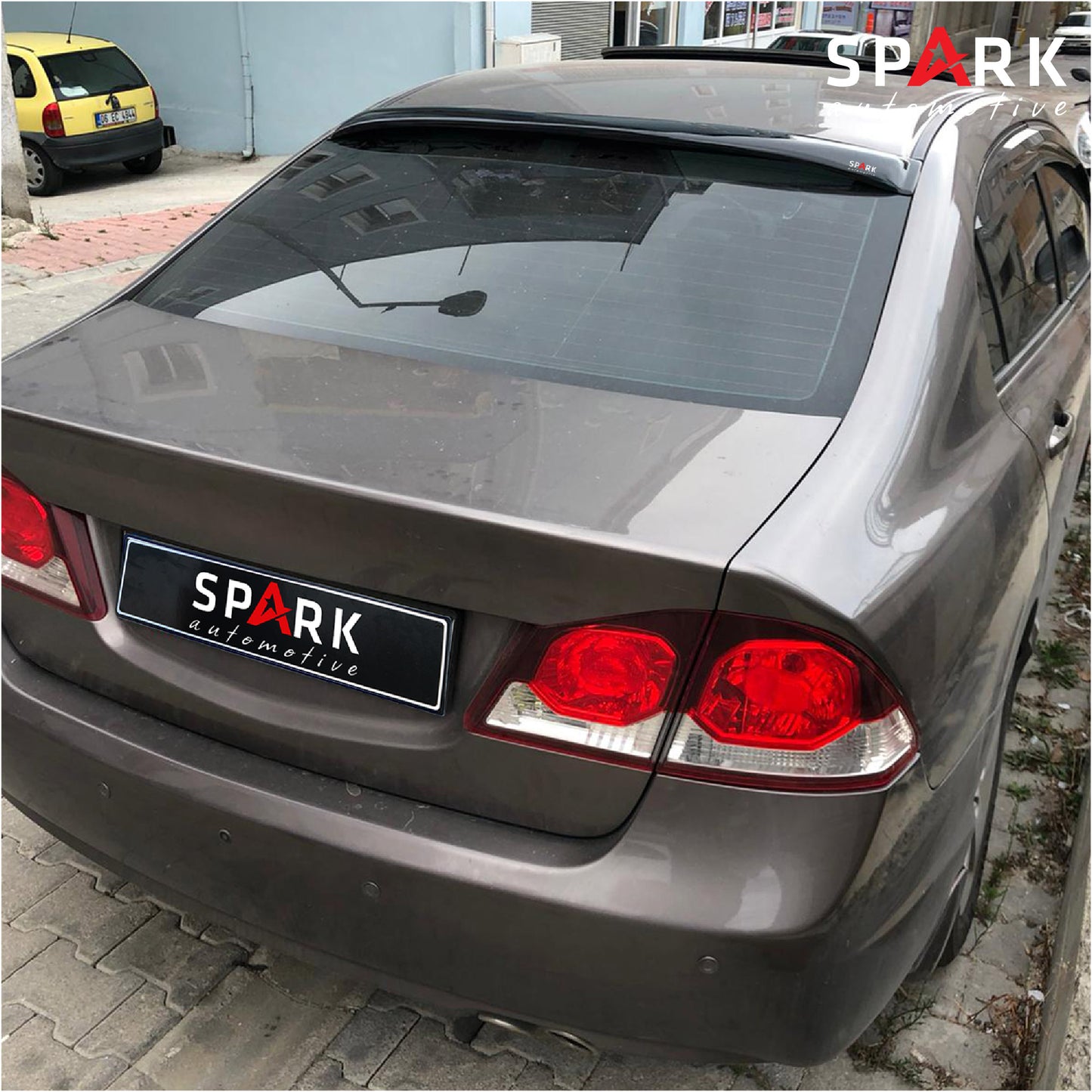 Honda Civic 2006-2012 Yıl Aralığı Uyumlu Arka Cam Üstü Spoyler İnce Model