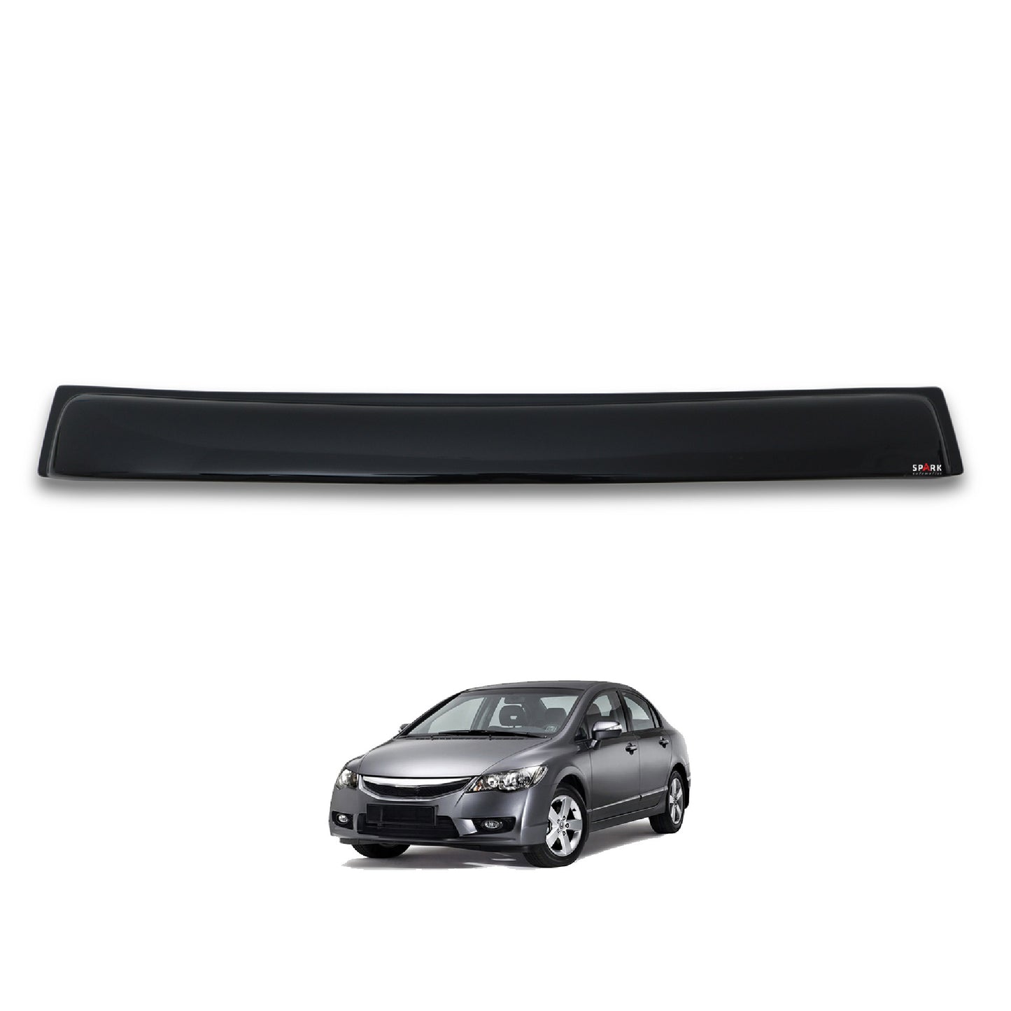 Honda Civic 2006-2012 Yıl Aralığı Uyumlu Arka Cam Üstü Spoyler İnce Model