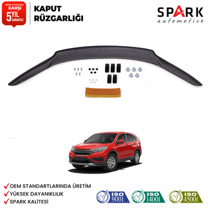 Honda CR-V 2013-2018 Yıl Aralığı Uyumlu Kaput Rüzgarlık 3mm