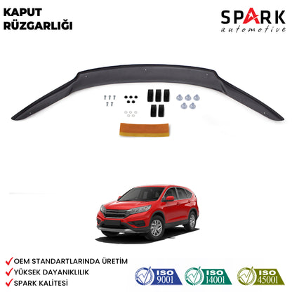 Honda CR-V 2013-2018 Yıl Aralığı Uyumlu Kaput Rüzgarlık 4mm