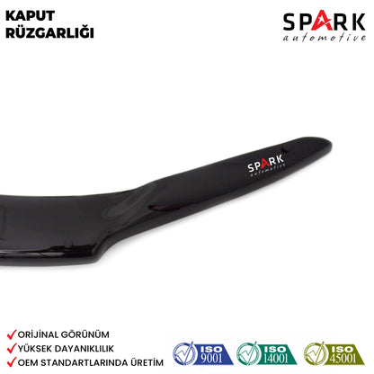 Honda CR-V 2013-2018 Yıl Aralığı Uyumlu Kaput Rüzgarlık 4mm