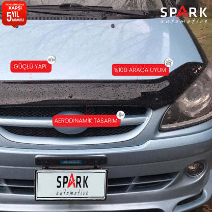 Hyundai Getz 2006-2011 Yıl Aralığı Kaput Rüzgarlık 3mm