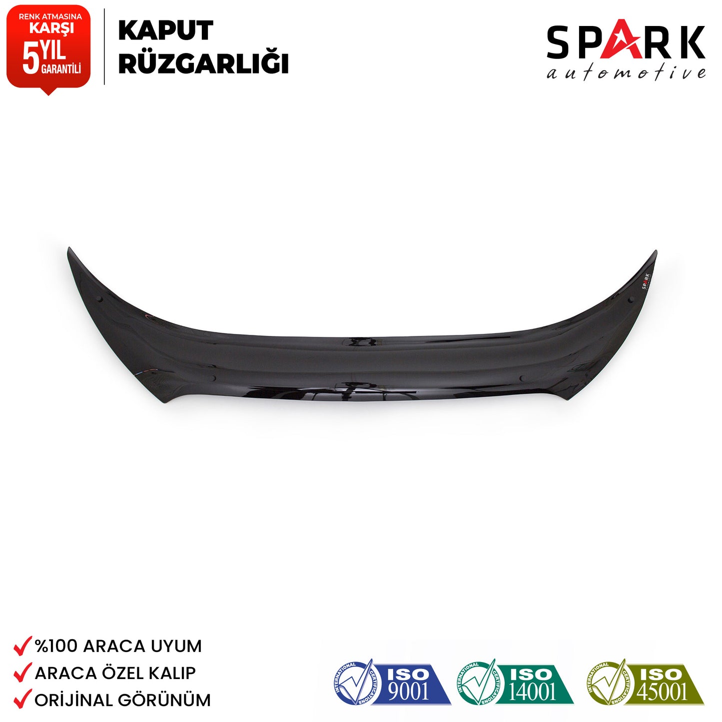 Hyundai IX 35 2010-2015 Yıl Arası Kaput Rüzgarlık 3mm