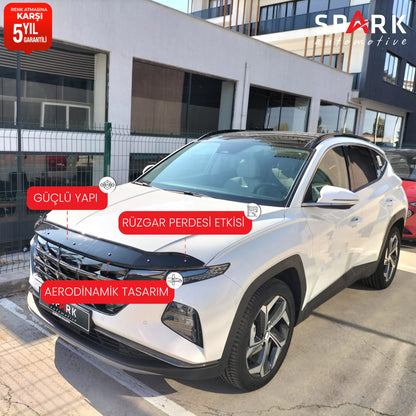 Hyundai Tucson 2021 Yılı Ve Sonrası Kaput Rüzgarlığı 4mm
