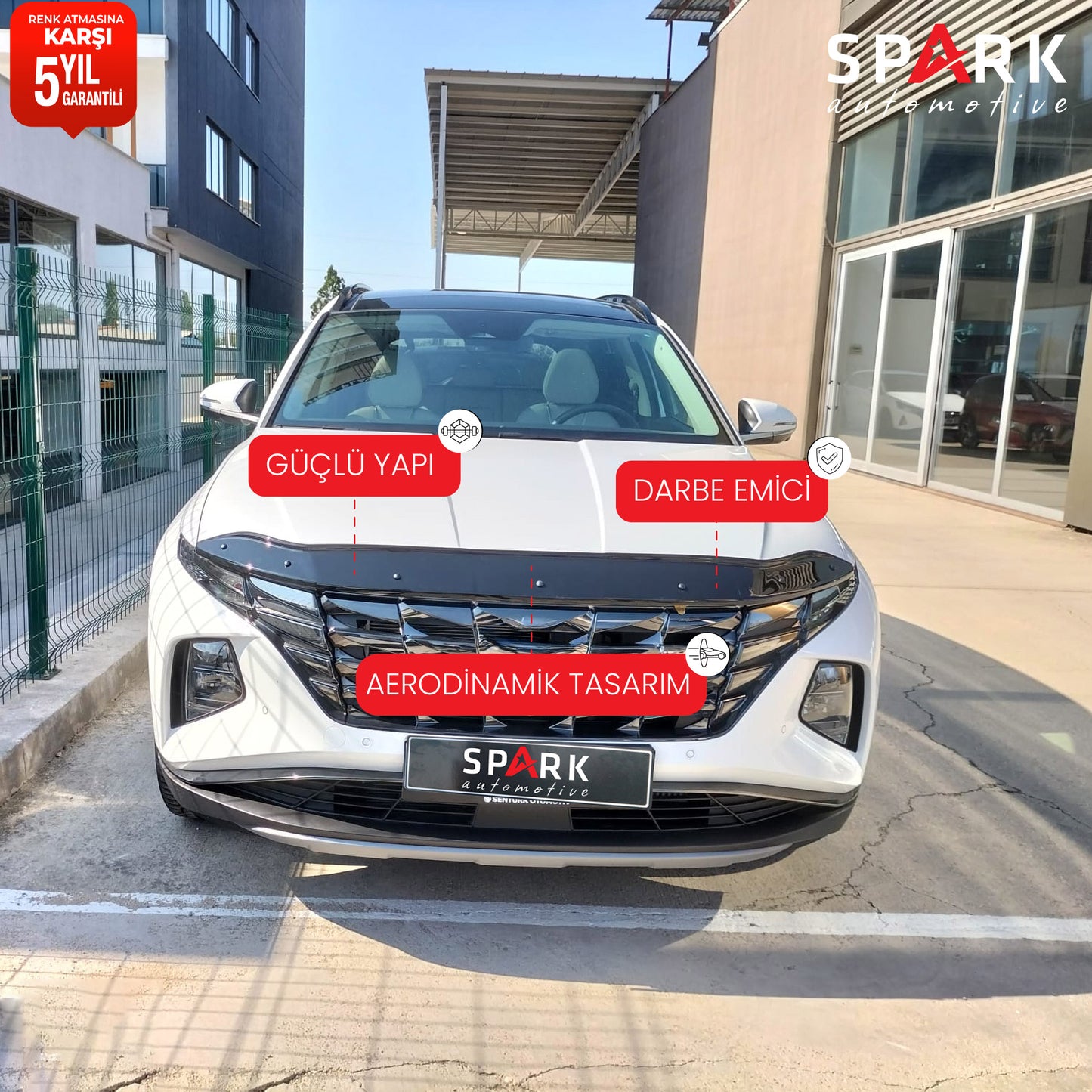 Hyundai Tucson 2021 Yılı Ve Sonrası Kaput Rüzgarlığı 4mm
