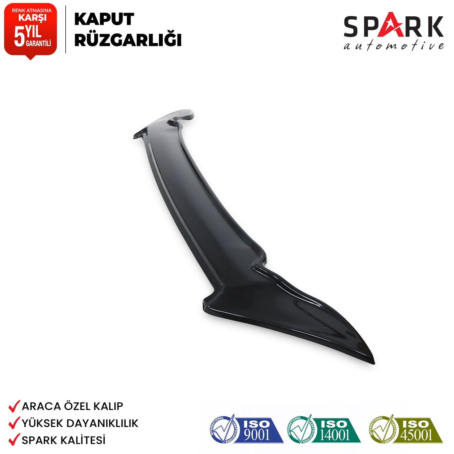 Isuzu D-Max 2012-2017 Yıl Aralığı Uyumlu Kaput Rüzgarlığı 3mm